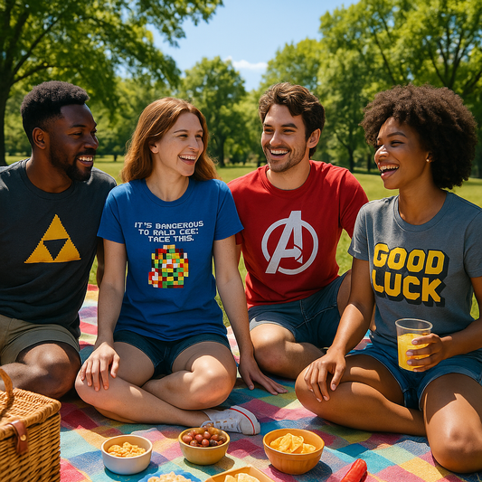 Create Custom T-Shirts for Gamers and Geeks - Game and Movie References