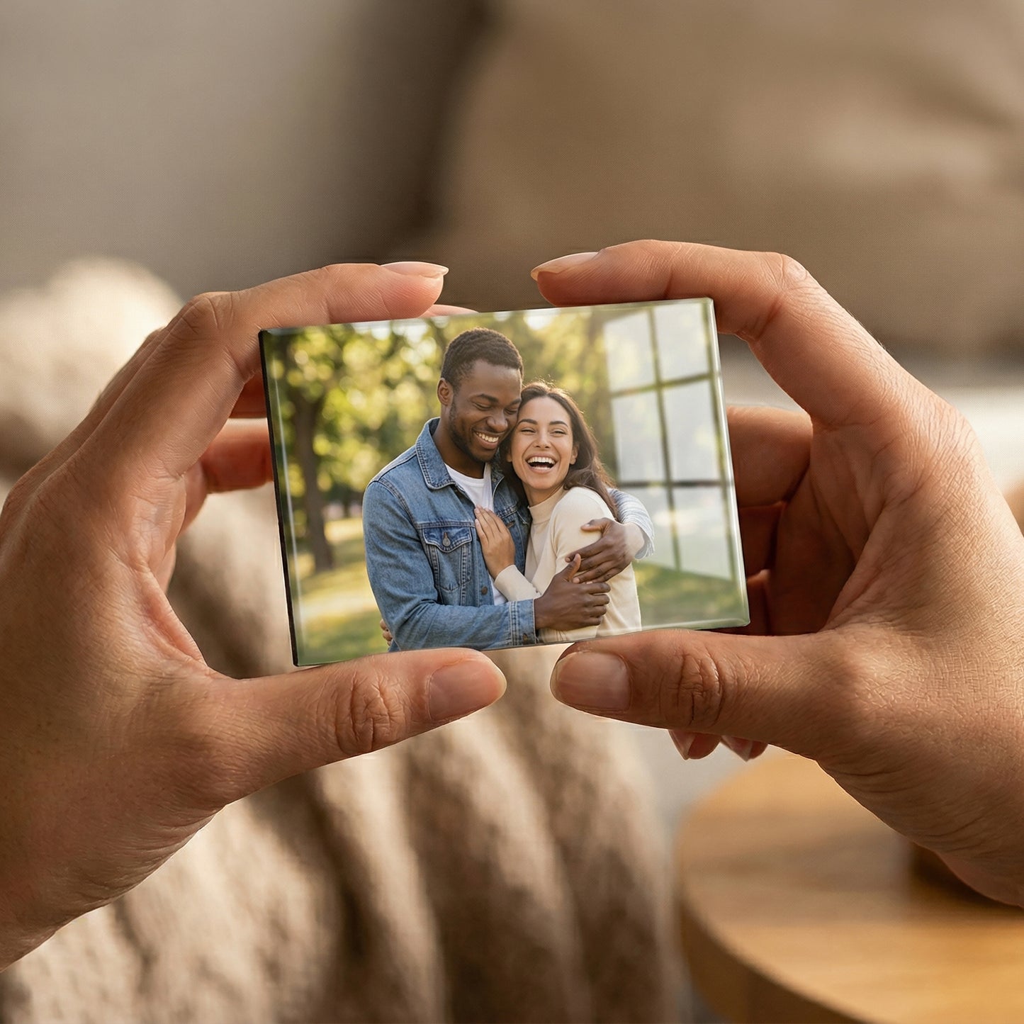 Aimant photo personnalisé – Aimant de réfrigérateur personnalisé avec votre photo