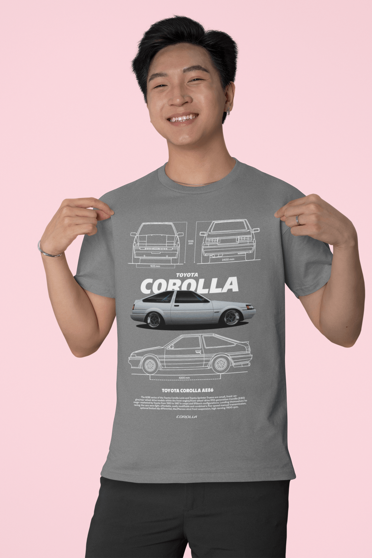 Toyota Corolla AE86 Graphic T-Shirt — Classic Blueprint