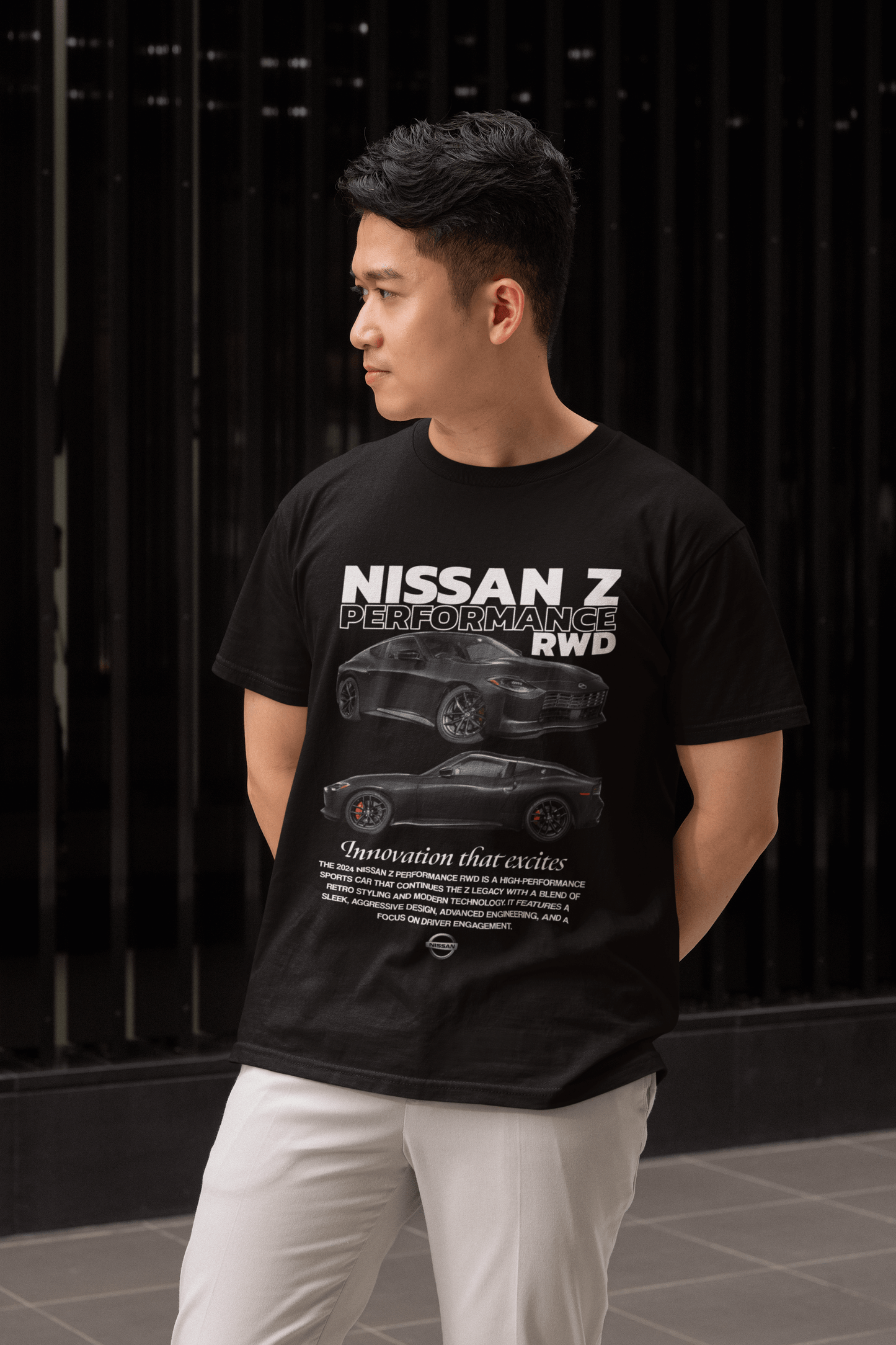 Nissan Z Performance RWD Graphic T-Shirt — Dual View Poster Design