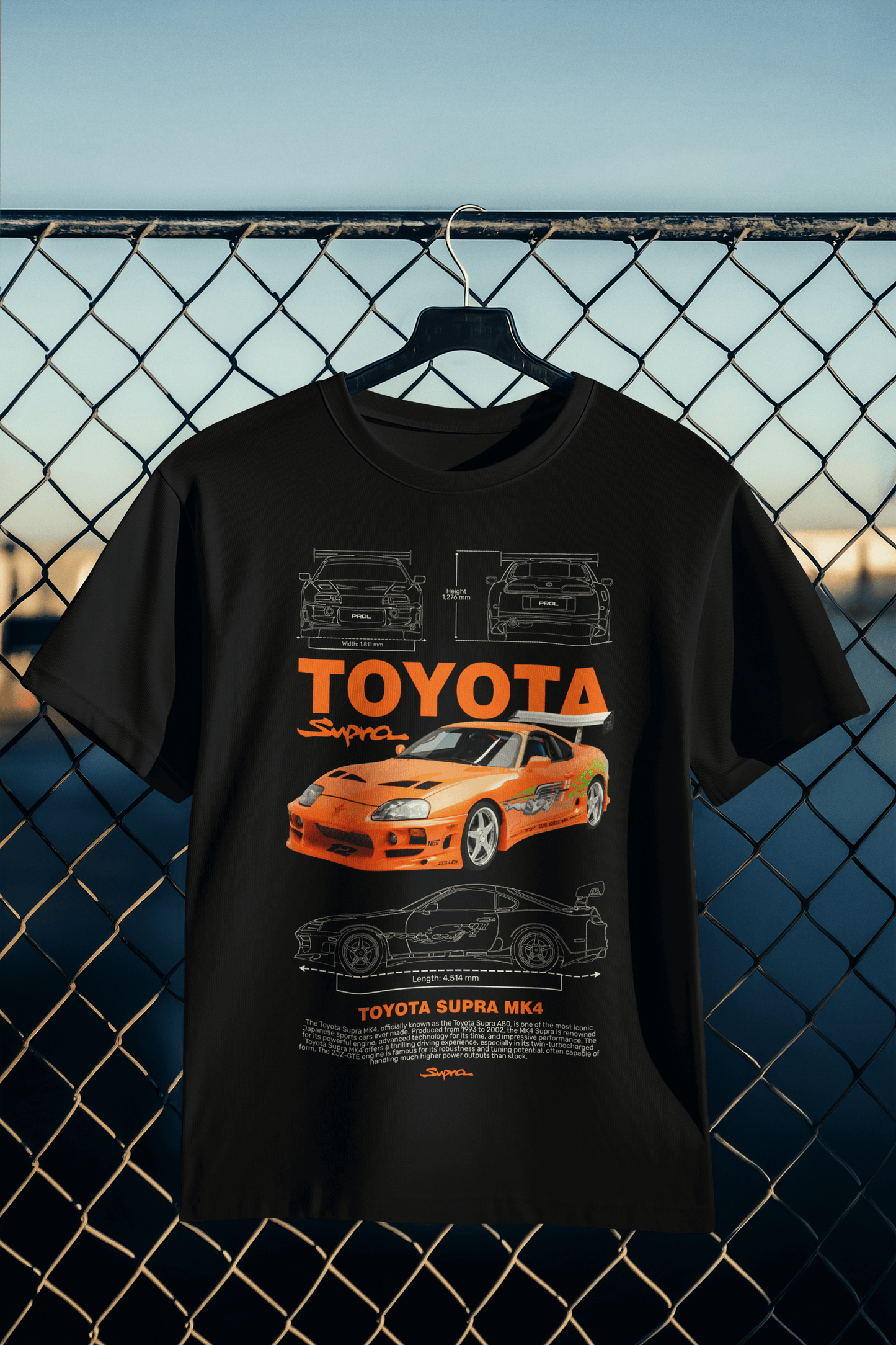 Toyota Supra MK4 Graphic T-Shirt — Fast Street Blueprint