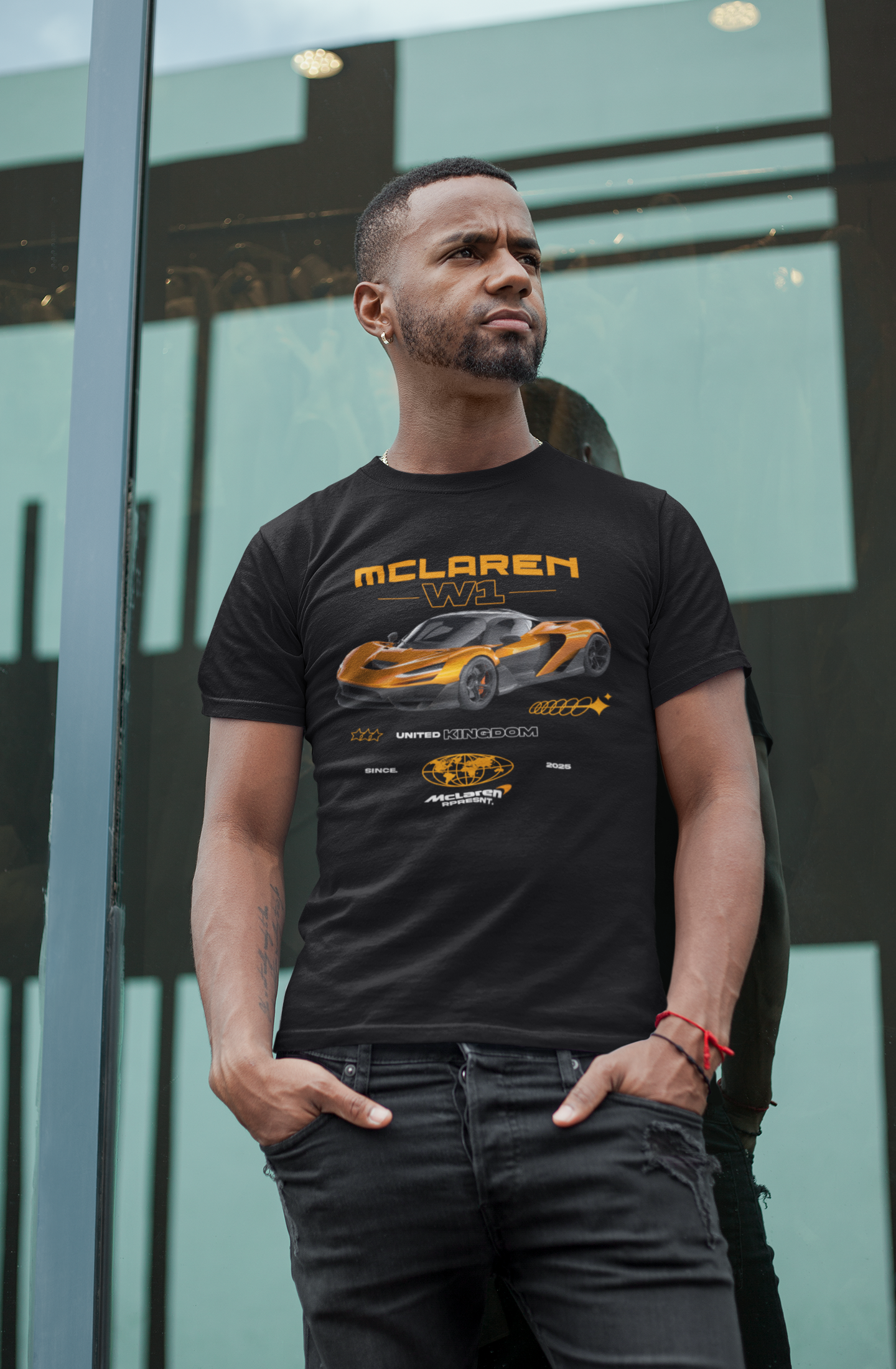 McLaren W1 Concept Graphic T-Shirt — Photo & Poster Layout
