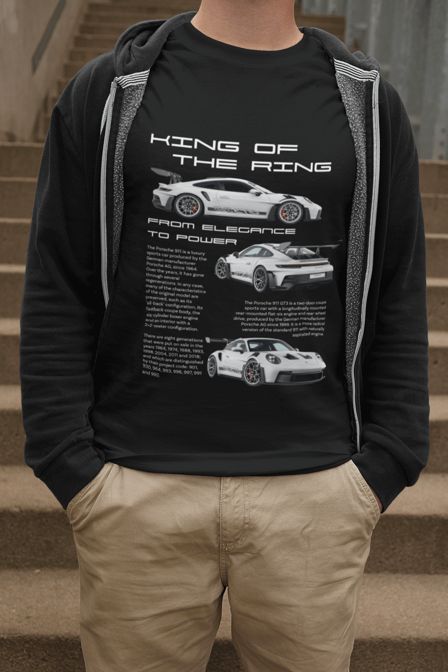 Porsche 911 GT3 RS Graphic T-Shirt — King of the Ring Poster