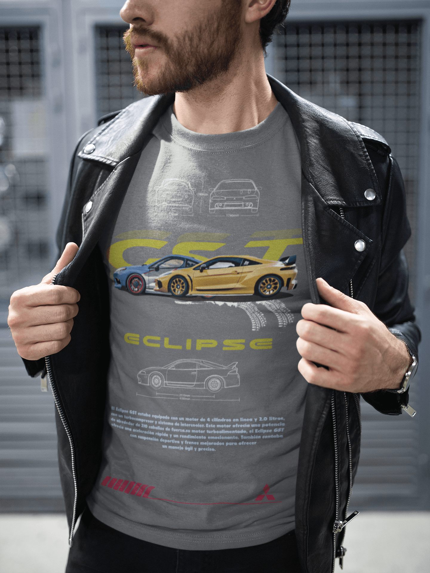 Mitsubishi Eclipse GST Graphic T-Shirt — Blueprint Style