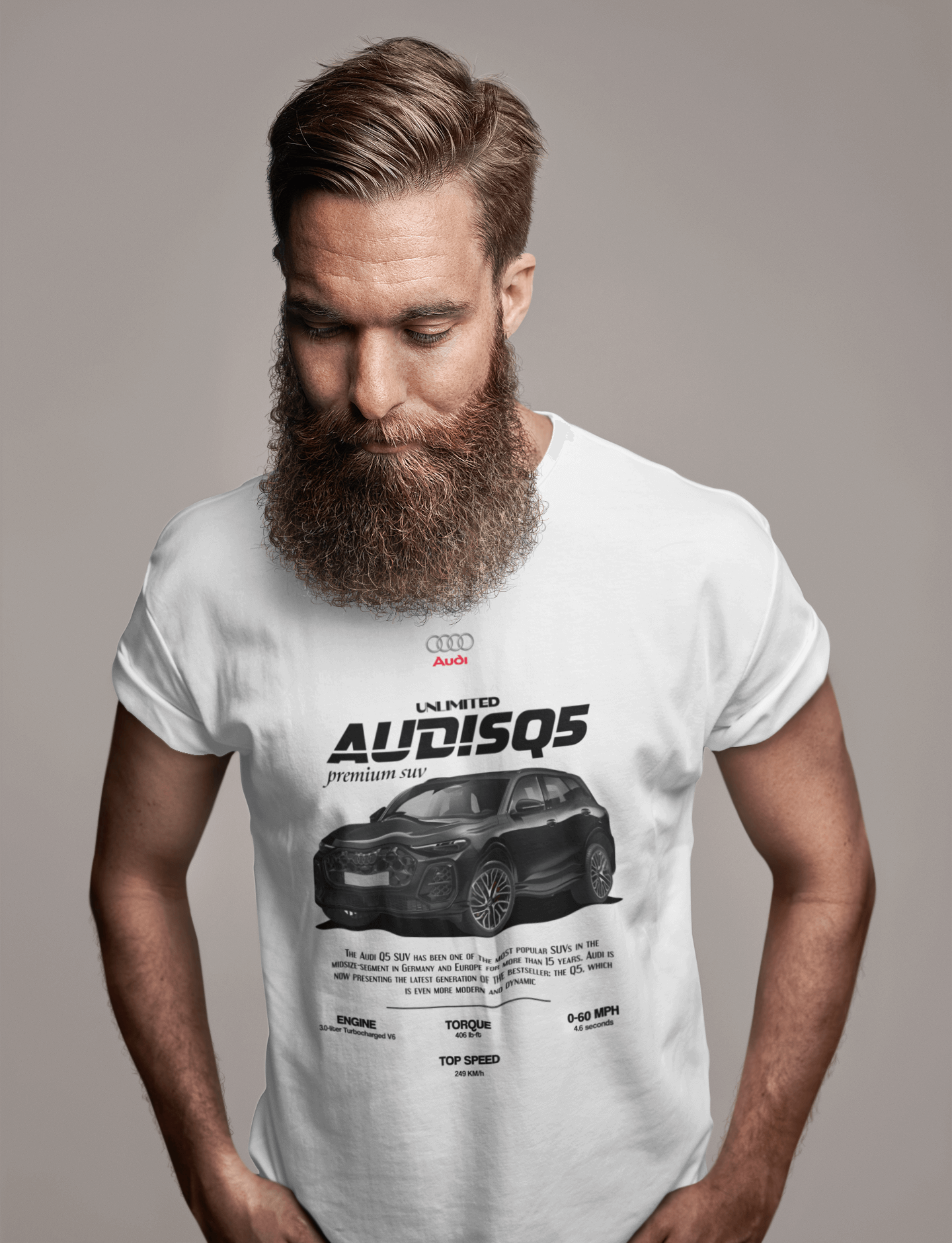 Audi SQ5 Graphic T-Shirt — Premium SUV Poster Artwork