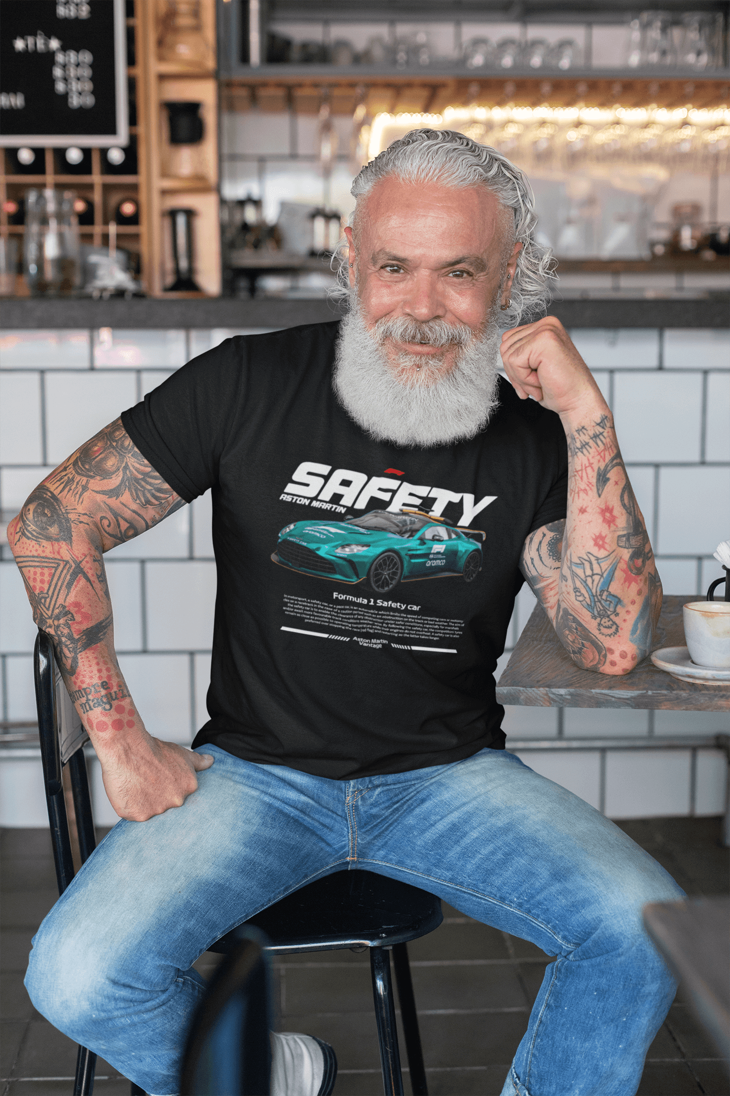 Aston Martin F1 Safety Car Graphic T-Shirt — Racing Poster + Photo