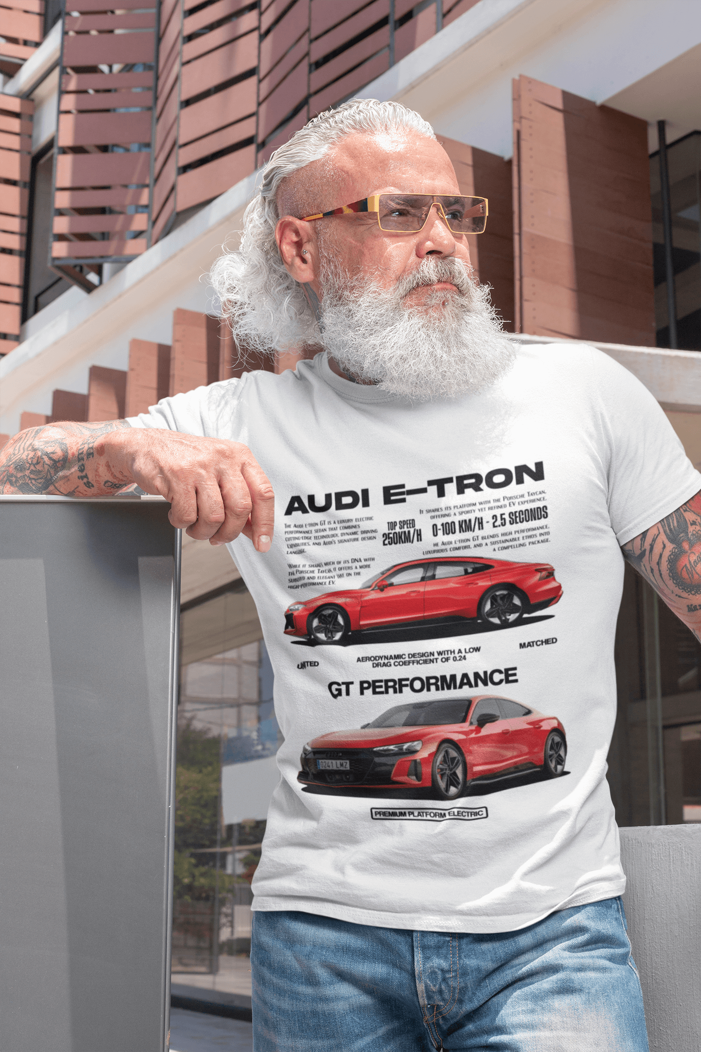 Audi e-tron GT Graphic T‑Shirt — GT Performance — Red