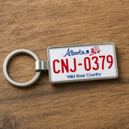 Celebrate Alberta’s Heritage with Custom License Plate Keychains