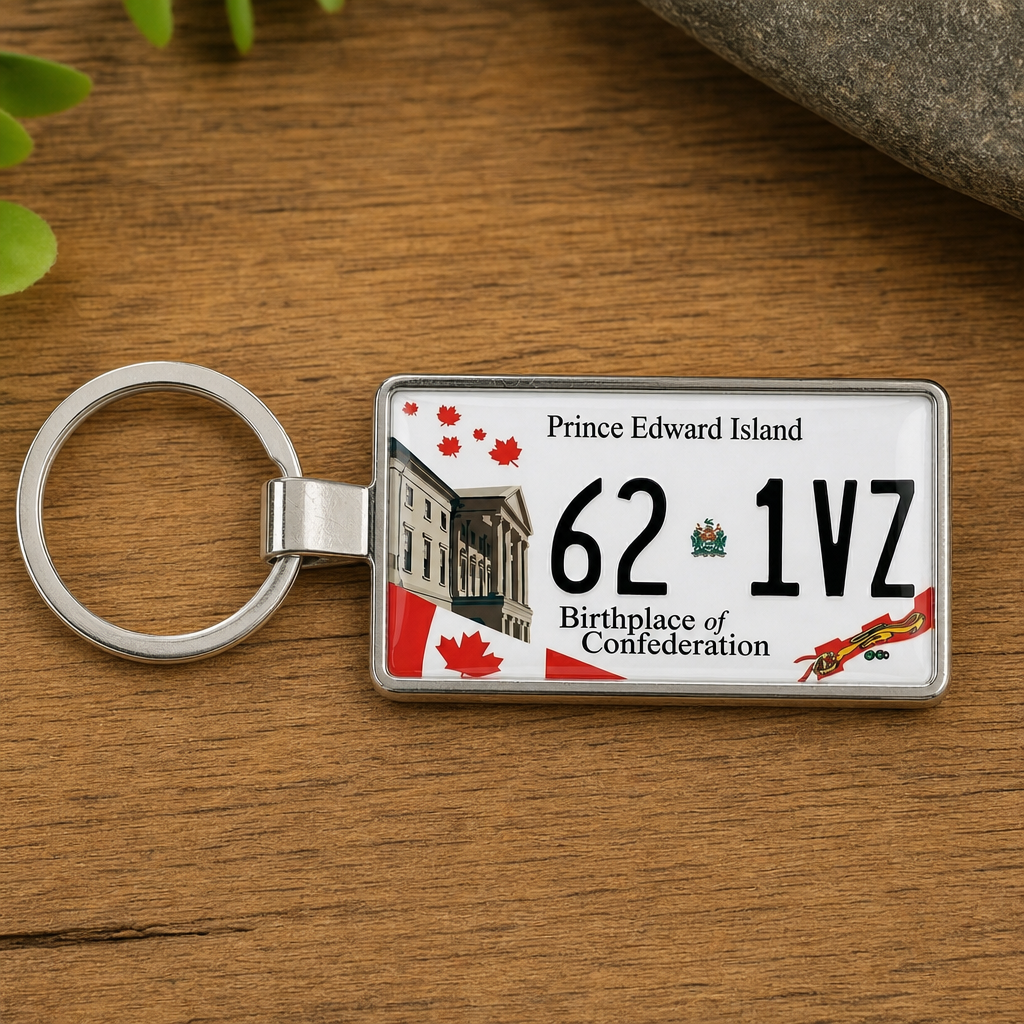 Celebrate Prince Edward Island’s Charm with Custom License Plate Keychains