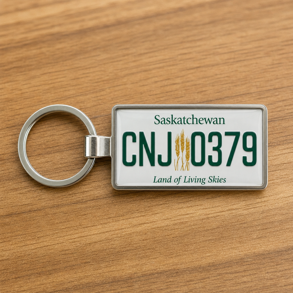 Saskatchewan Pride: Why Custom License Plate Keychains Are Trending With Land of Living Skies Drivers