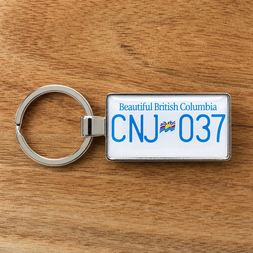 BC License Plate Keychains: The Romantic Keepsake Elevating 2026’s Matching Couple Trend