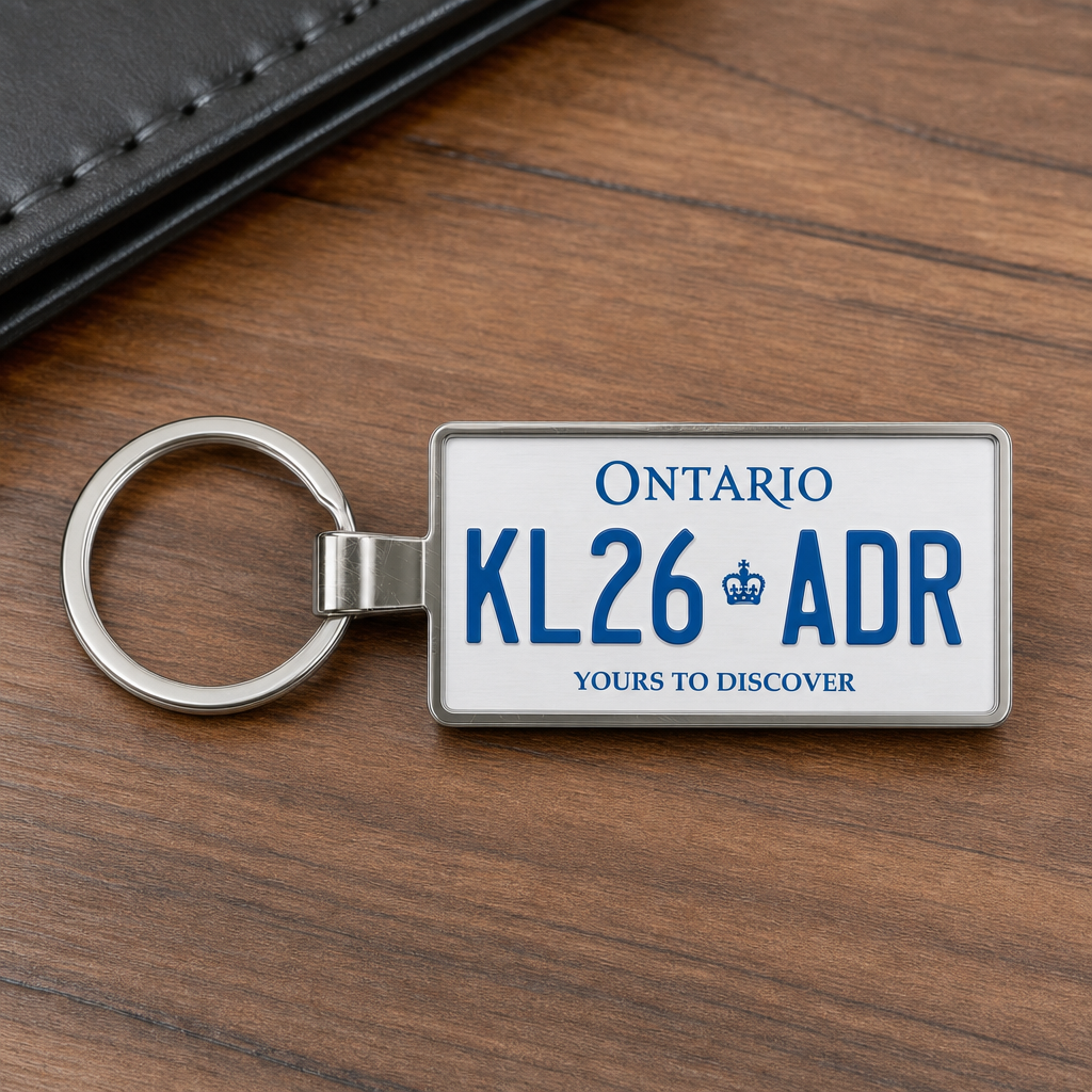 Go Green with Custom Ontario License Plate Keychains for Eco‑Friendly Drivers