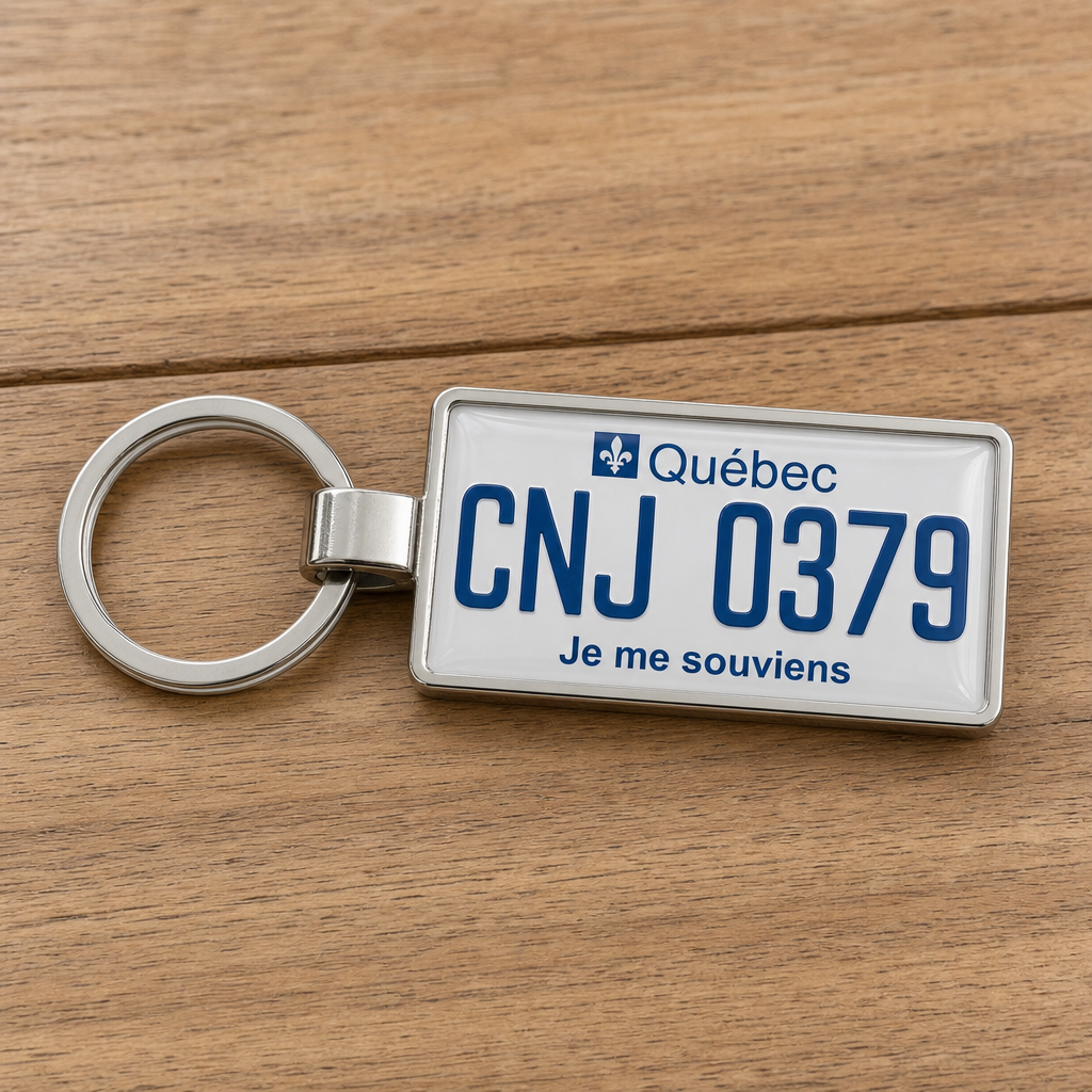 The Perfect New Car Gift for Quebec Drivers: Custom License Plate Keychains