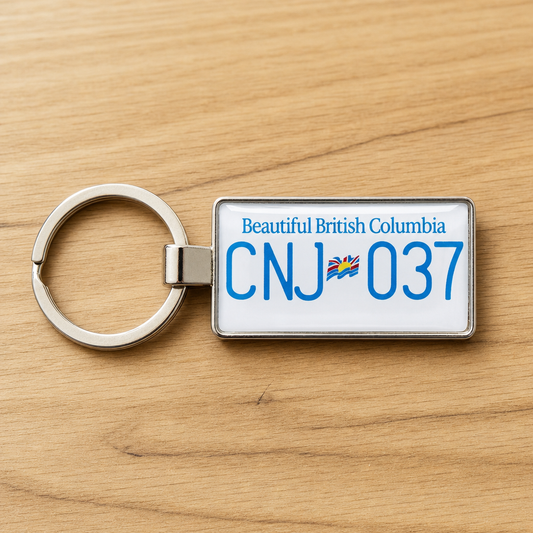 BC Flag License Plate Keychains: The Perfect UBC Fall 2026 Car Pride Gift