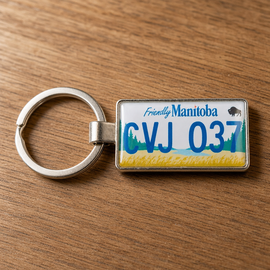 Why Manitoba Auto Dealerships Are Choosing Custom License Plate Keychains as the Perfect Delivery Gift