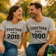 Why 'Together Since' Couple T-Shirts Are a Hit for Custom Orders