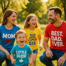 Family Matching T-Shirts: Unite Mom, Dad, and Kids in Style