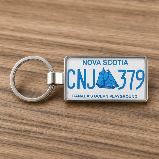 Custom Nova Scotia License Plate Keychains: East Coast Slang Gifts Going Viral on TikTok