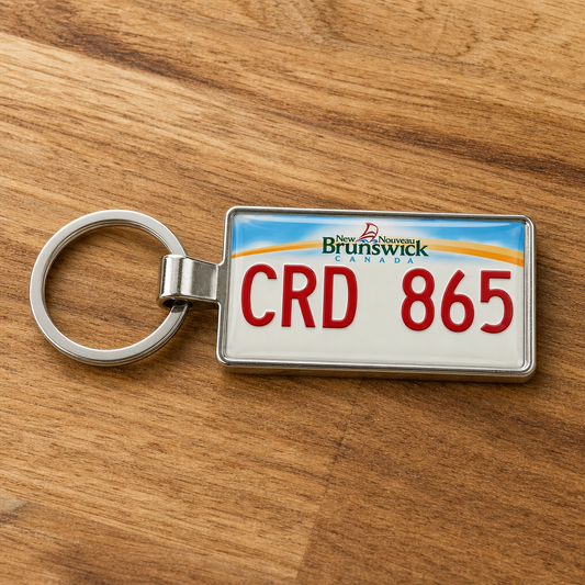 New Brunswick License Plate Keychains: Coastal Care Package Gifts for Maritimers (Fall 2026 Guide)