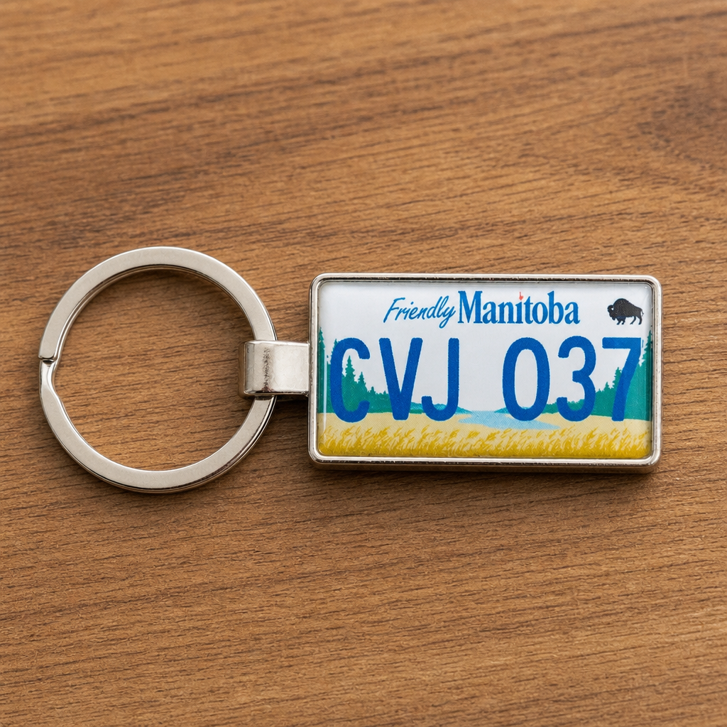 Friendly Manitoba: Why the 1997 Plate Design Is Trending on Custom Keychains