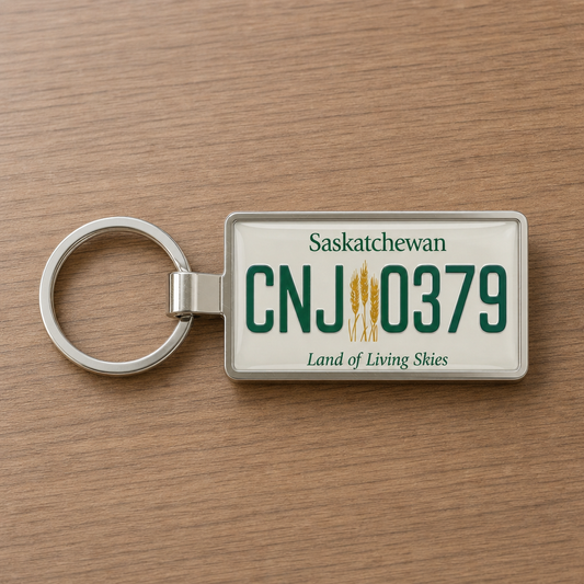 Unlock the Laughter: Why Saskatchewan Custom License Plate Keychains Are Going Viral on TikTok
