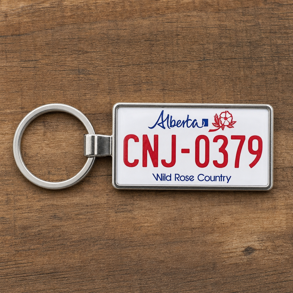 Wild Rose Country Keys: Alberta License Plate Keychain Gifts for Fall 2026