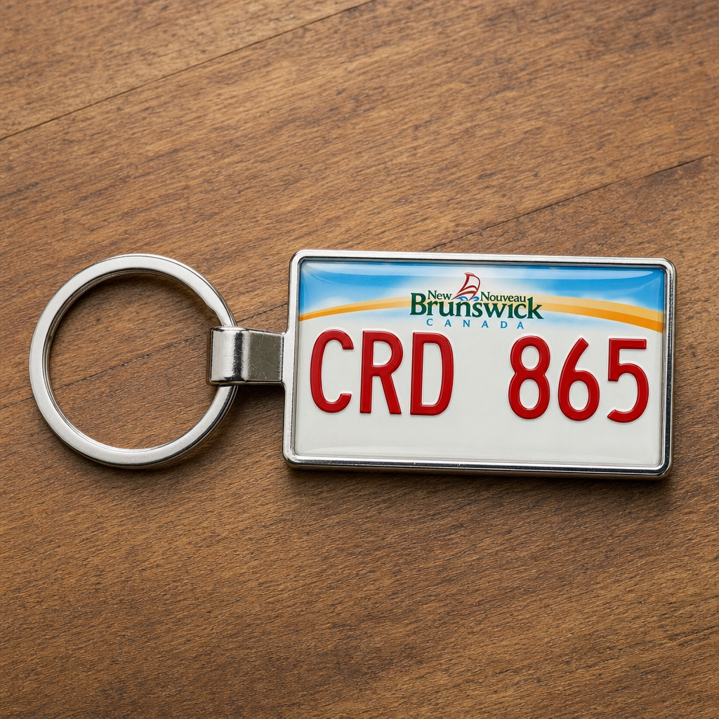 New Brunswick License Plate Keychains: The Perfect First Car Gift for Teen Drivers