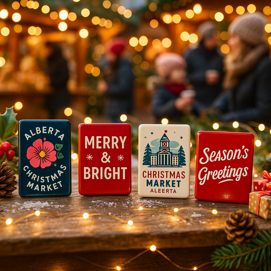 Discover Alberta's Christmas Markets with Custom Magnets