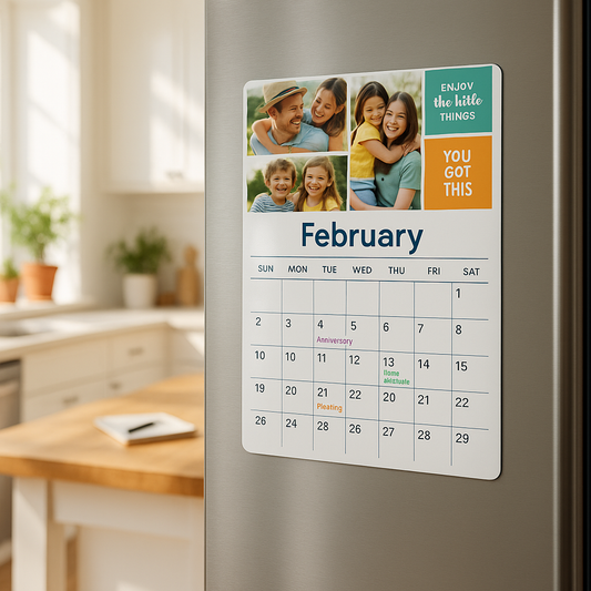 Custom Yearly Magnet Calendars - Personalize Your Planning