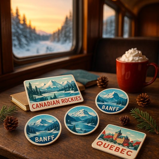 Custom Route Magnets for Your Winter Train Journey Across Canada