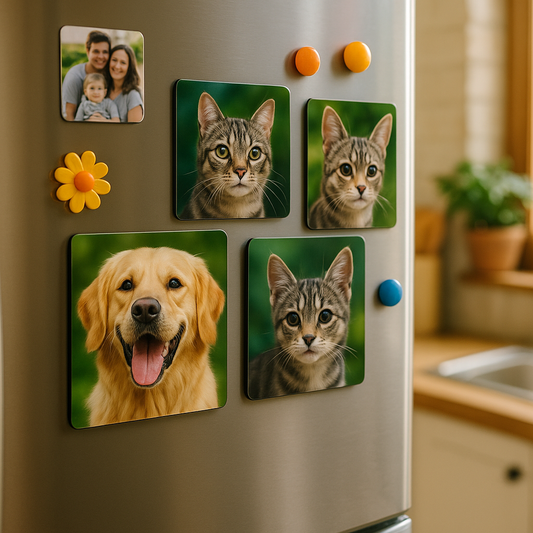 Custom Pet Photo Magnets - Cherish Your Furry Friends