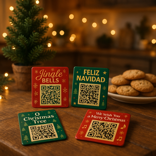Custom QR Magnets for Your Favorite Christmas Songs