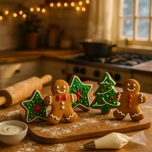 Homemade Gingerbread Cookies: A Festive Treat on a Magnet
