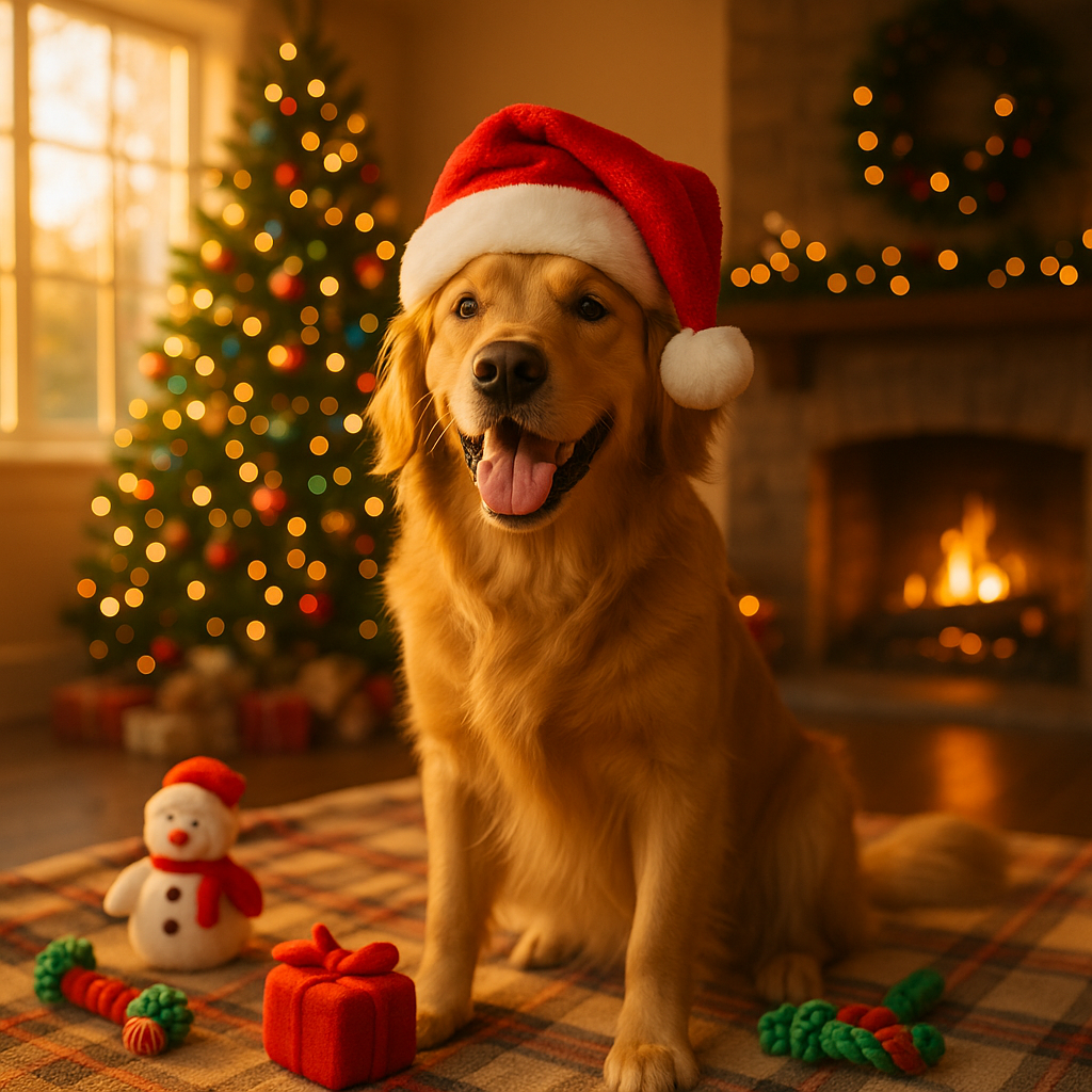 Pet Photoshoots in Santa Hats: Create Adorable Keepsake Magnets