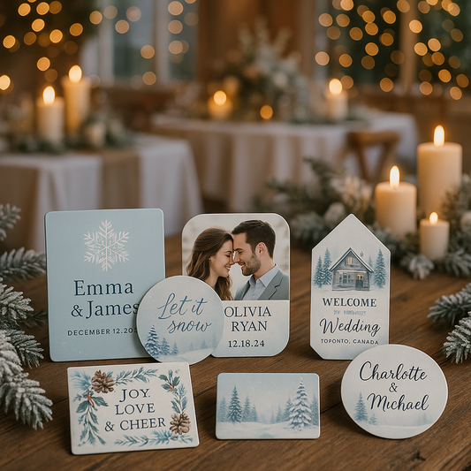 Winter Wedding Magnets: Celebrate Love in a Canadian December