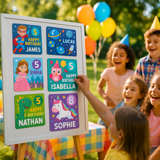 Unique Magnetic Greetings for Children's Birthdays - Celebrate with Style