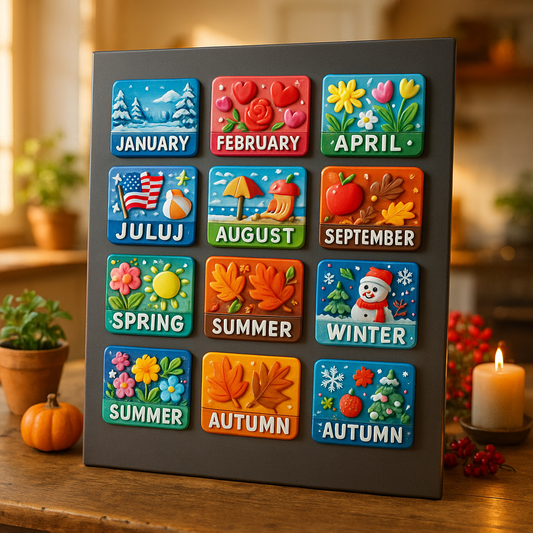 Collectible Magnets Series: Celebrate Every Month and Season