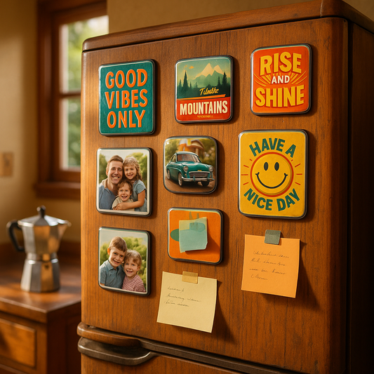 Vintage Style Magnets - Unique Custom Gifts for Everyone