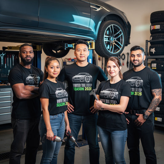 Winter Tire Swap Season 2026: Custom Car T‑Shirts That Turn Garage Crews Into a High-Performing Brand
