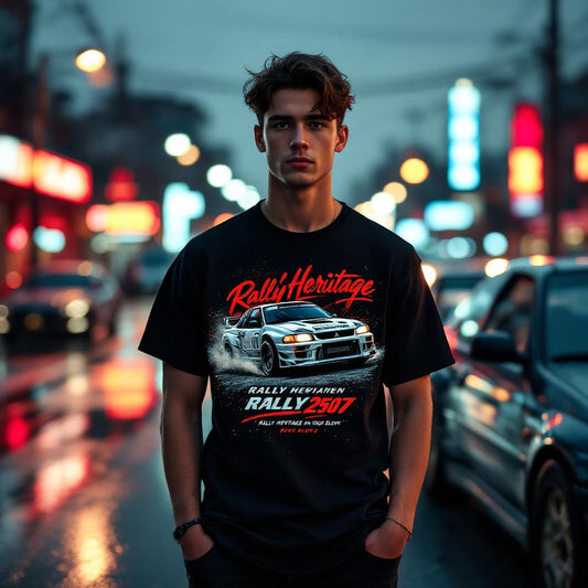 Mitsubishi Lancer Evolution Custom Apparel: Wear Rally Heritage on Your Sleeve