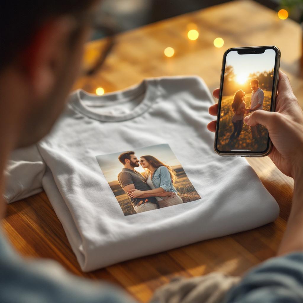 “His Favorite Photo” Gift Idea: Turn Your Best Couple Memory into a Custom T‑Shirt He’ll Wear Everywhere