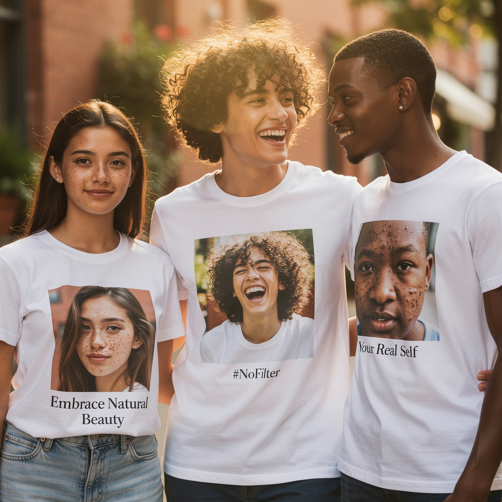 Embrace Natural Beauty: Custom #NoFilter T-Shirts That Celebrate Your Real Self