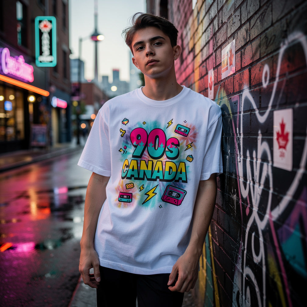 Custom 90s Canada T‑Shirts: The DTF Trend Bringing Retro Nostalgia Back to Canadian Streets