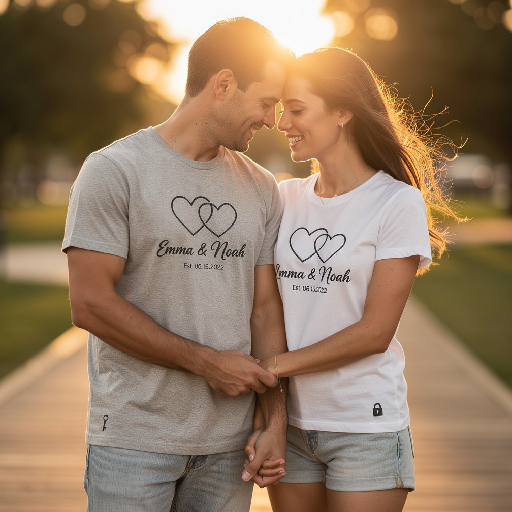 Celebrate Your Love Story with Custom Matching Couple T‑Shirts This Summer