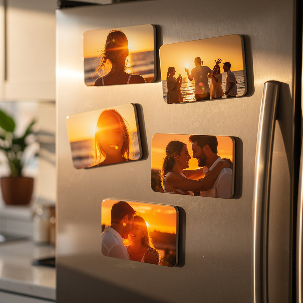 Turn Your TikTok Golden Hour Into Custom Photo Magnets That Glow All Year Long