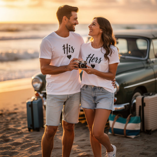 Level Up Your Couple Style: Matching T‑Shirts for Your Summer Vacation Photo Dump