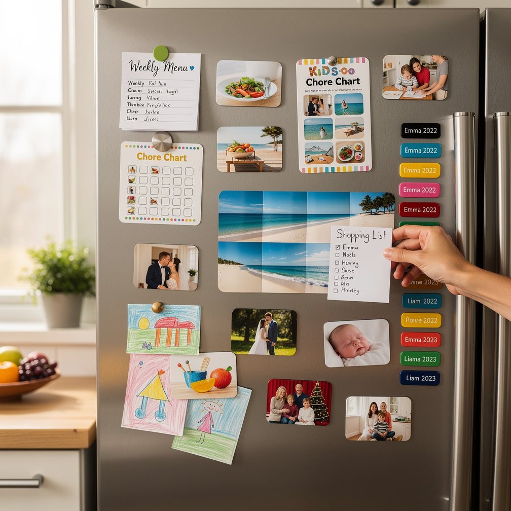 10 Creative Ways to Use Custom Photo Magnets at Home (That Go Beyond the Fridge Door)