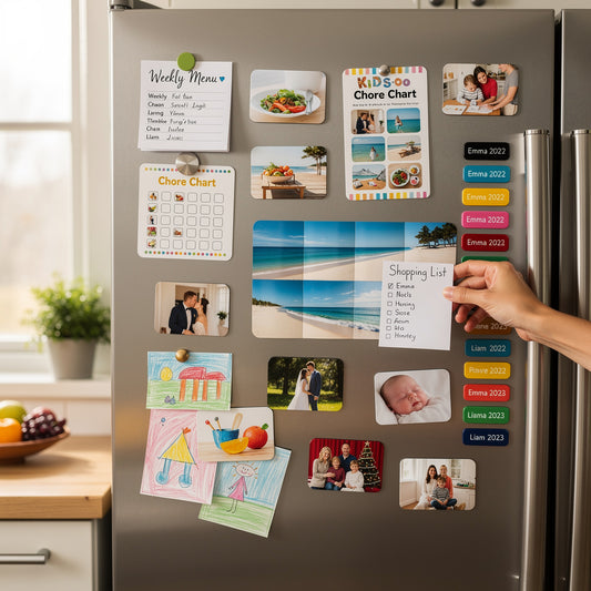 10 Creative Ways to Use Custom Photo Magnets at Home (That Go Beyond the Fridge Door)