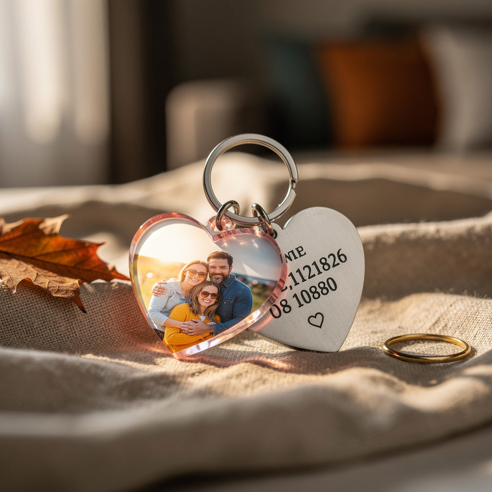 Custom Photo Keychains: Fall 2026’s Acrylic Heart Anniversary Gift Trend You’ll See All Over TikTok