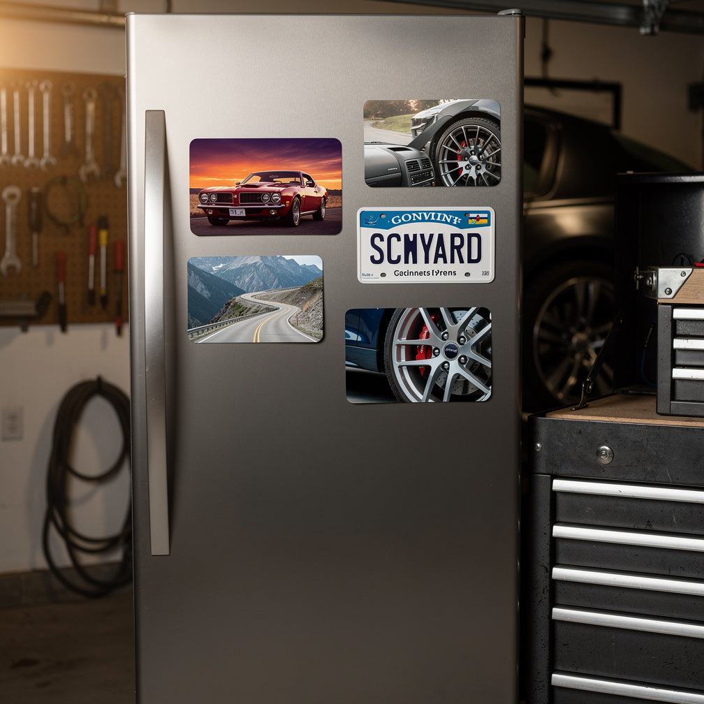 Garage Wall Décor for Car Lovers: Turn Custom Car Photos into Premium Photo Magnets